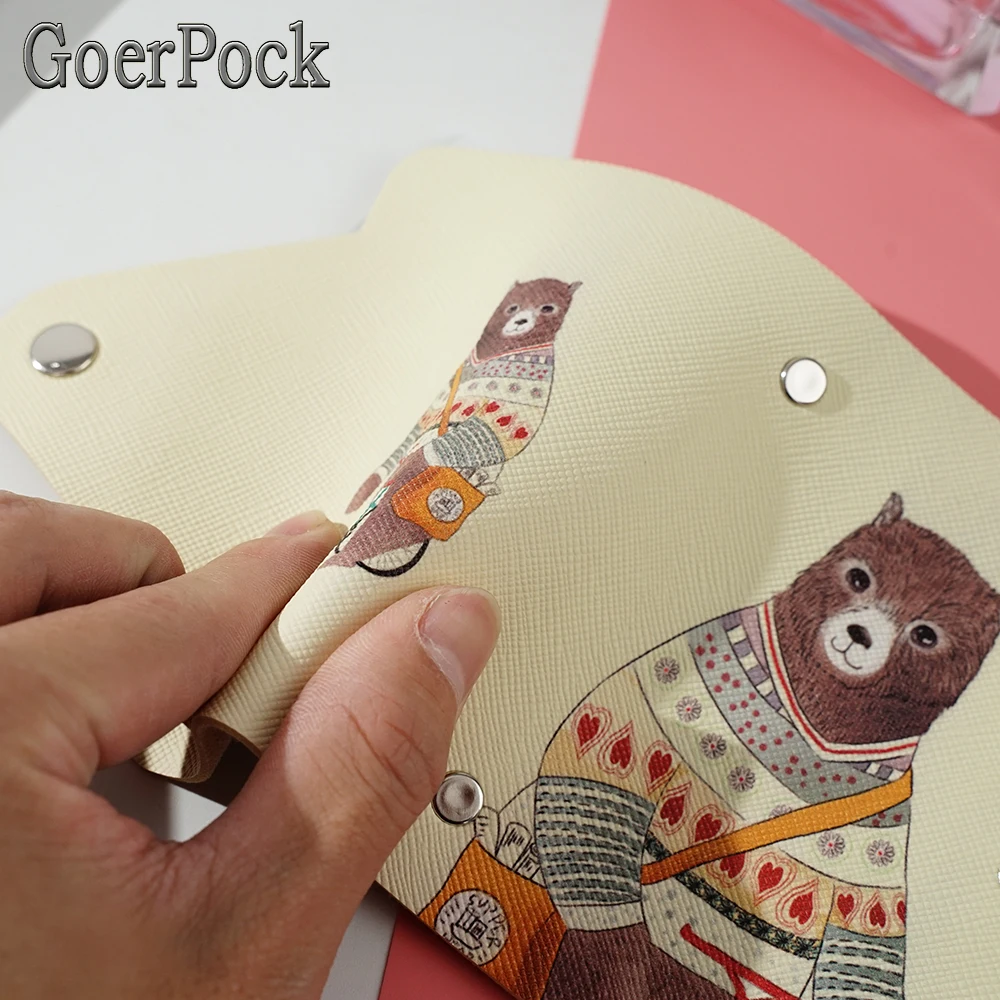 Fashion Cartoon PU Leather Function 20 Bits Card Case Business Casual Card Holder Men Women Credit Passport Bag ID Passport