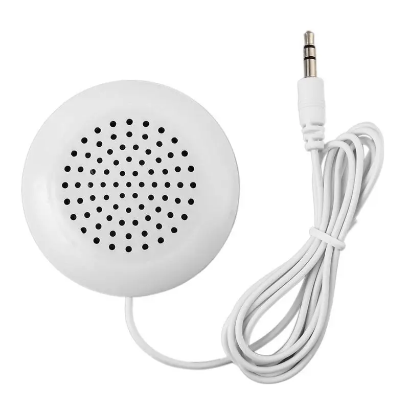 

NEW-Mini White 3 5mm Pillow Speaker For iPhone iPod CD Radio MP3 Player GL