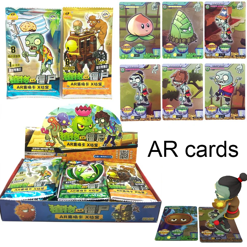 Billede af Board Game Flash Table Cards Plants Zombie Shining VS Collections Children Toys AR Card Educational Kids Gifts
