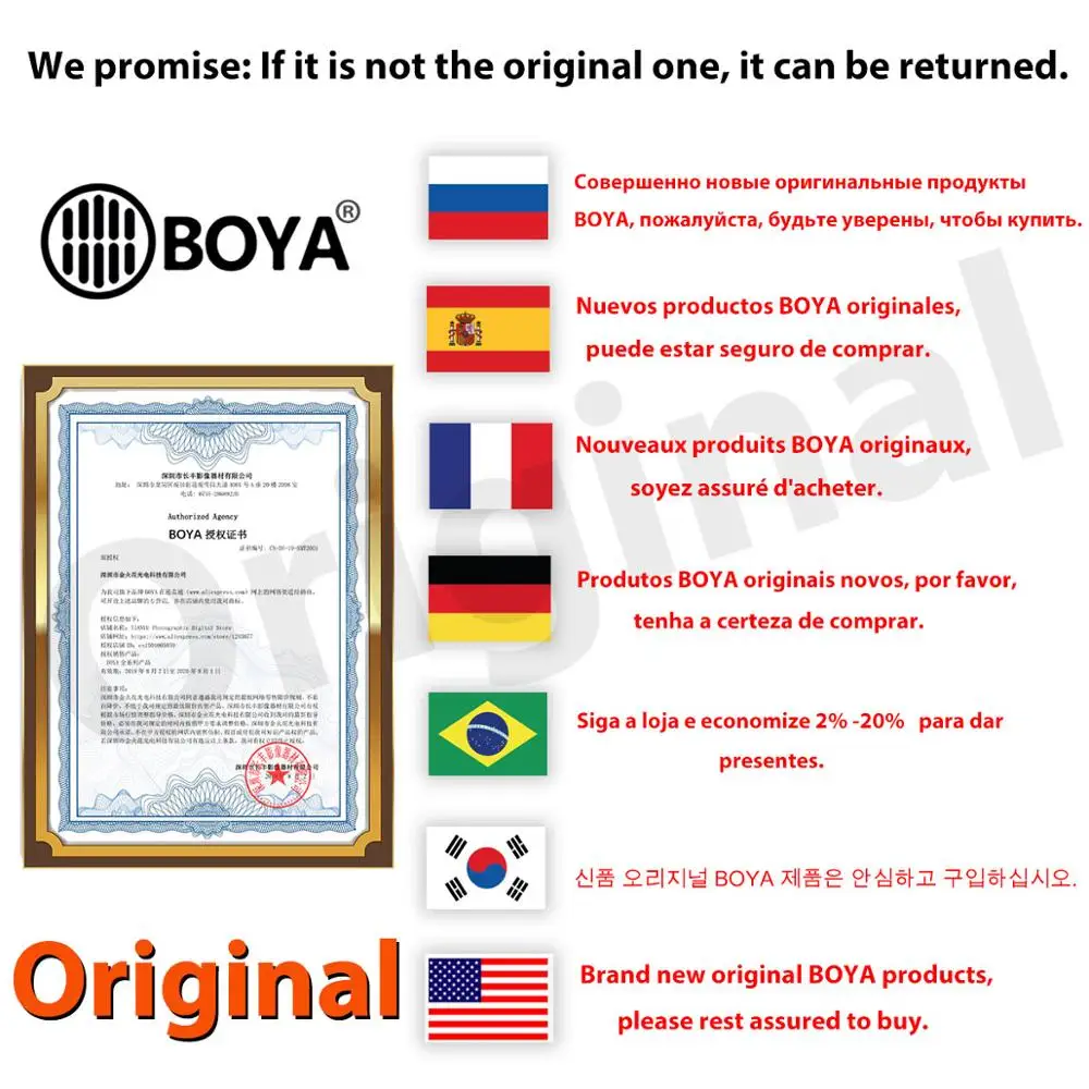BOYA BY WM4 Mark II Pro K1/K2 беспроводной конденсаторный микрофон петличный для интервью
