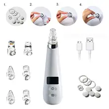 1 шт. профессиональный Электрический Очиститель пор на лице для удаления черных точек вакуумное очищающее средство для ухода за кожей лица инструмент для красоты 34p
