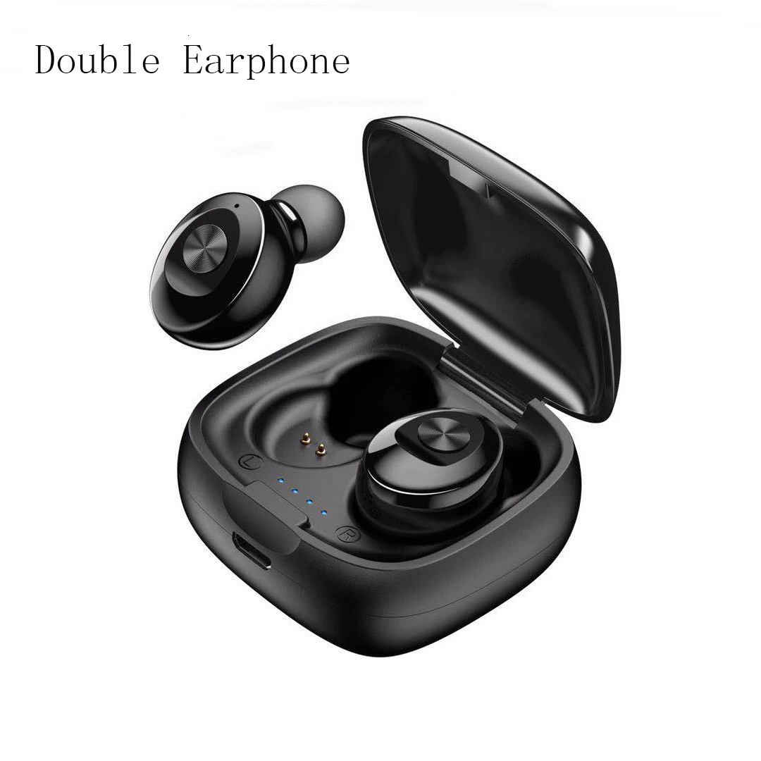 Black Single Ear XG12 TWS Беспроводные Bluetooth 5,0 наушники стерео HIFI Звук спортивные наушники гарнитура в ухо игровая гарнитура с микрофоном для iphone - Цвет: Black Single Ear