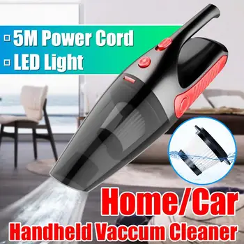 

3-in-1 120W 2800Pa Car Vacuum Cleaner with LED Light 12V 5M Power Cord For Car Home Wet/Dry dual-use Handheld Car Aspirateur