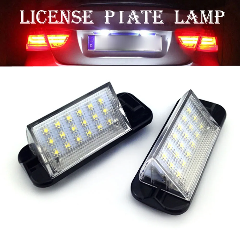 2 шт. светодиодный номерной знак для Porsche Cayenne Golf Tiguan Touareg Passat Toyota Ford Benz Audi BMW