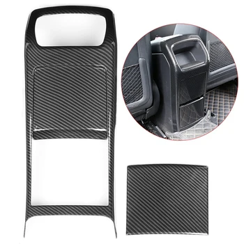

Rear Air Vent Outlet Trim Anti-Kick Cover for Mercedes-Benz B-Class 2020 Carbon Fiber Style