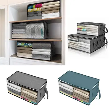 

Clothes Quilt Storage Bag Blanket Closet Sweater Organizer Box Sorting Pouches Cabinet Container for Trave Camping Move House