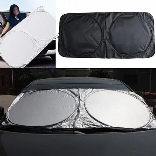 

Folding Jumbo Front Car Window Sun Shade Auto Visor Windshield Block Cover