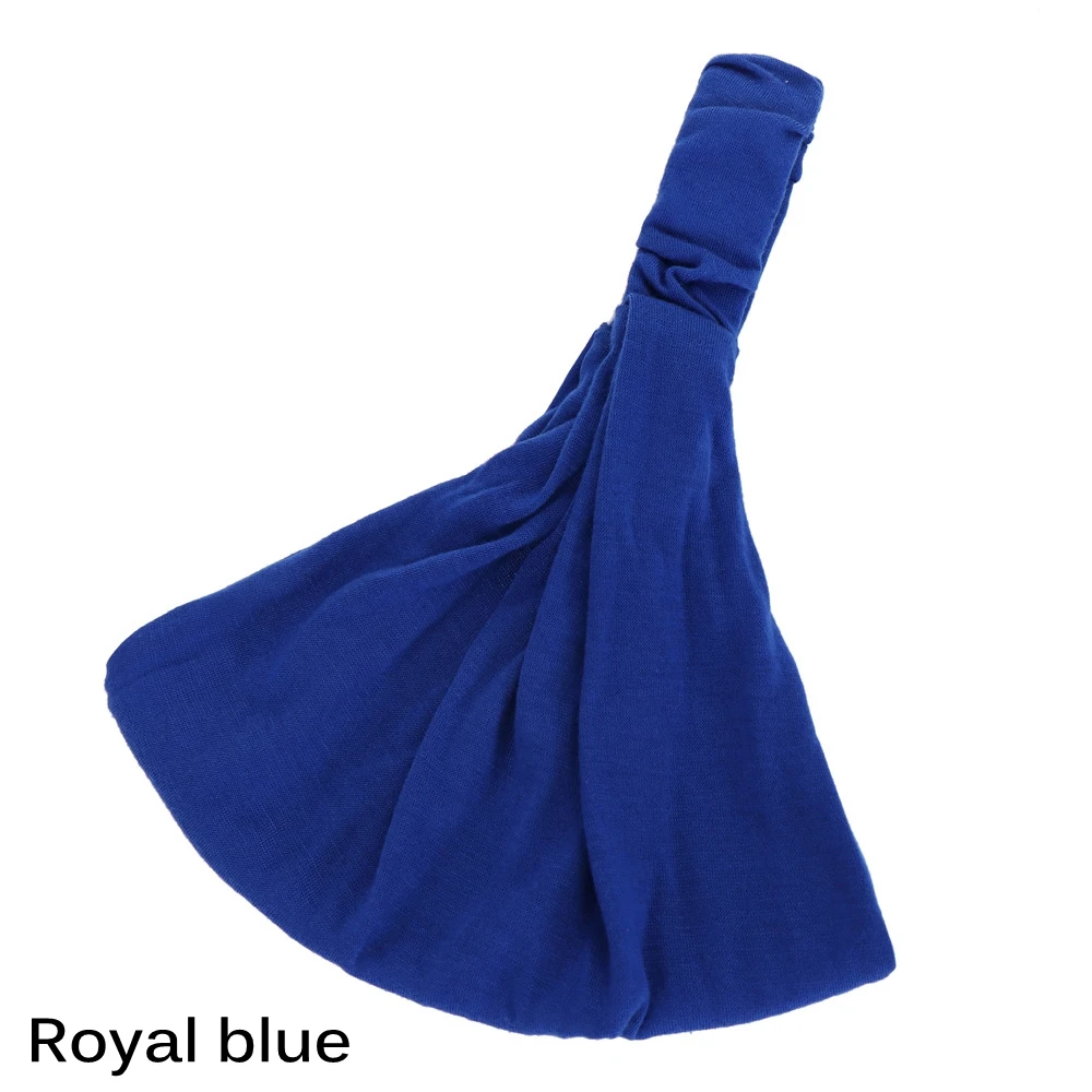 royal blue 1 шт. полиэстер эластичная хлопковая повязка на голову Йога Эластичный Тюрбан спортивная повязка на голову широкая повязка для волос банданы для бега Инструменты для укладки волос - Цвет: royal blue