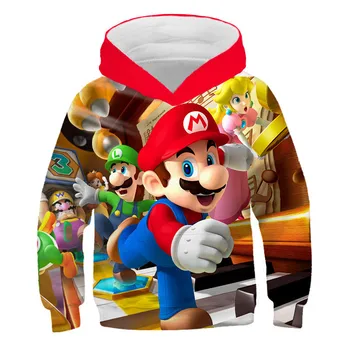 

2020 Super Mario brother 3D Boys Girls Hoodie Clothes Clothing Hoodies Autumn and winter Boy Girl Sweatshirts Hoodied polyester