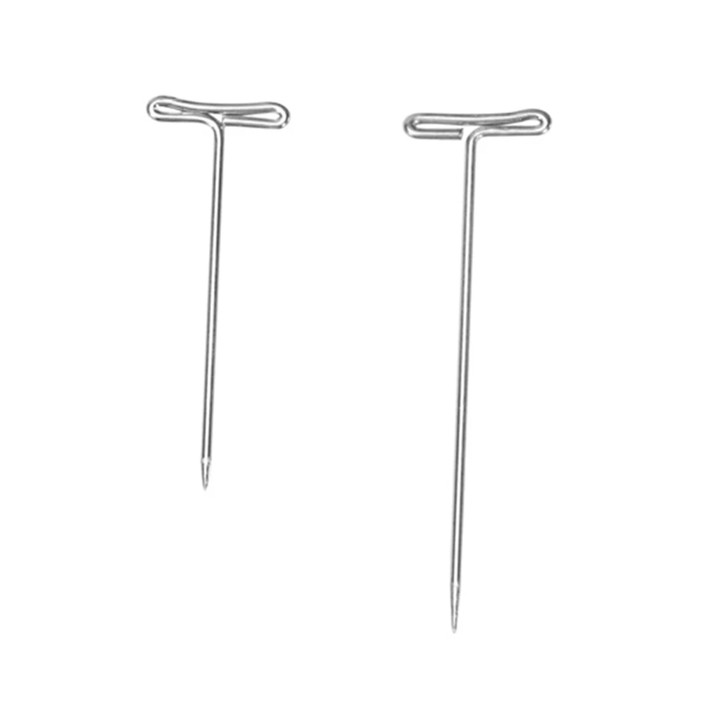 160Pcs T Pins for Blocking Knitting, Modelling and Crafts, Holding Wigs, Hair Extensions, Wig Making (1 Inch, 1.5 Inch)