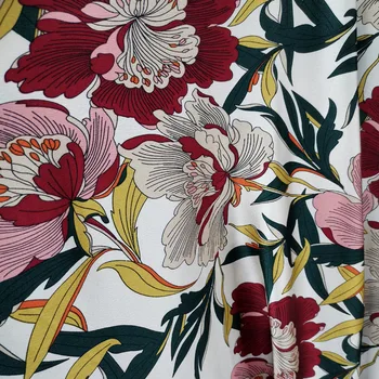 

Silk Pajamas Fabric Quality Dress Satin Fabric Slightly Stretchy Crepe satin DIY Sewing Craft Material Glossy craft
