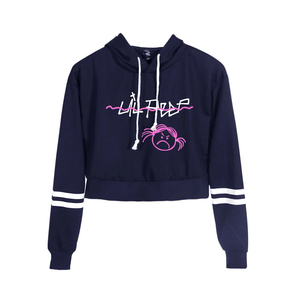 Стиль рэп Мужская певица Lil Peep House Tyrell · Pip Европейская и американская мода Женская толстовка с высокой талией