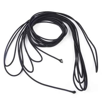 

Black Elastic 4mm Bracelet Stretch Cord Core Kayak Beading 10m Ropes Lightweight