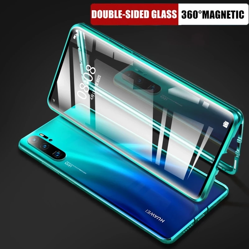 Магнитный металлический чехол для Huawei P40 P30 P20 Mate 40 30 20 Pro Honor 30s 20i X10 9X 8X Nova 7 SE |