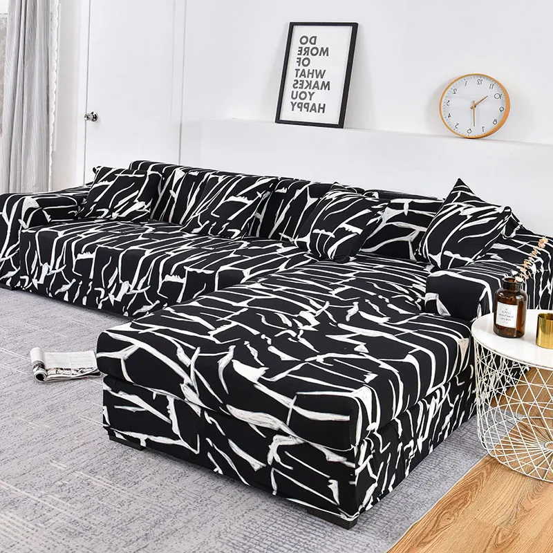 L shaped Need Buy 2 Pieces Elastic Sofa Cover for Pets Slip resistant