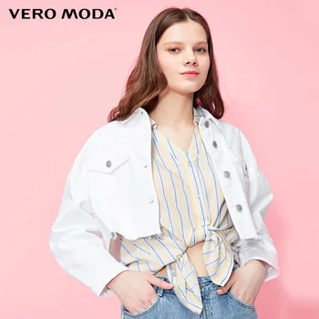 

Vero Moda womens cotton short denim jacket coat | 319157502