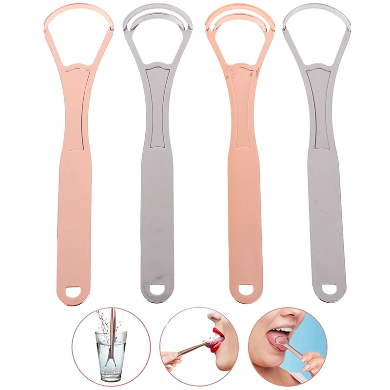

1Pcs Tongue Cleaner Stainless Steel Scraper Reusable Tongue Scraper for Oral Care Oral Hygiene Odor Scraper Scraping