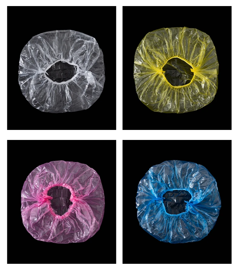 Одноразовая душевая шапочка 100 шт. для душа ванны одноразовая водонепроницаемая