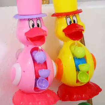 

Kids Shower Bath Toys Cute Yellow Duck Waterwheel Elephant Toys Baby Faucet Bathing Water Spray Tool Dabbling Toy