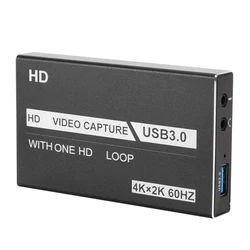 Boîtier de Capture vidéo en direct 4K/60Hz, HDMI, USB 3.0, HD MI HD, pour jeux OBS 