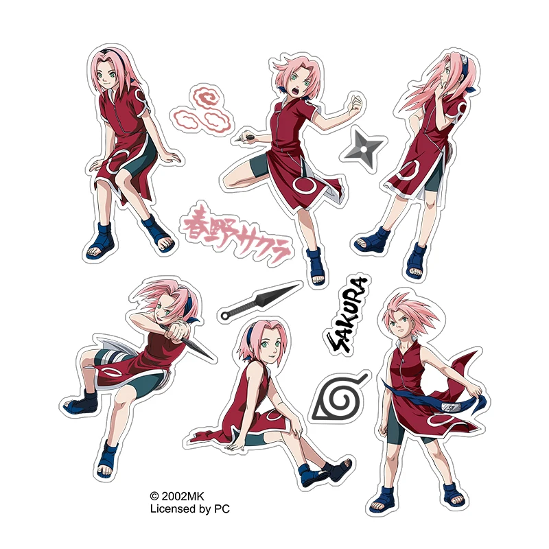 Officially Licensed NARUTO Character Cosplay Stickers Collection