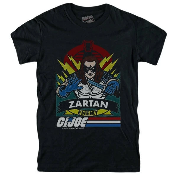 G.I. JOE T-shirt Zartan hasbro figure comicalbum moc vintage 80's |