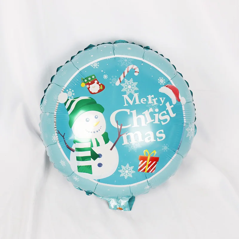 1 шт. воздушные шары с рождественской фольгой, Санта-Клаус, снеговик, глобус, Рождественский олень, пингвин, воздушные игрушки, рождественские украшения для дома, год