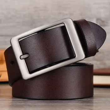 

Simple Fashion Pin Buckle Leather Belt Genuine Casual Belt Top Layer Leather Men's Belt High-end Luxury Gift Belt Men