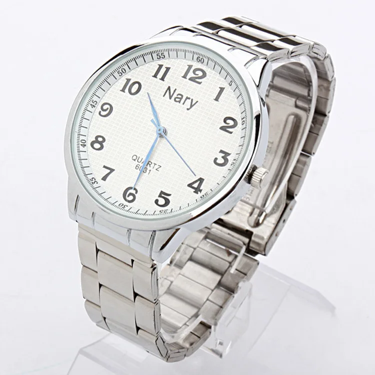 

Nary/NARY Retro Simple Beautifully with Numbers Eternal Series Minimalist COUPLE'S Watch Large Dial Quartz Watch 6031