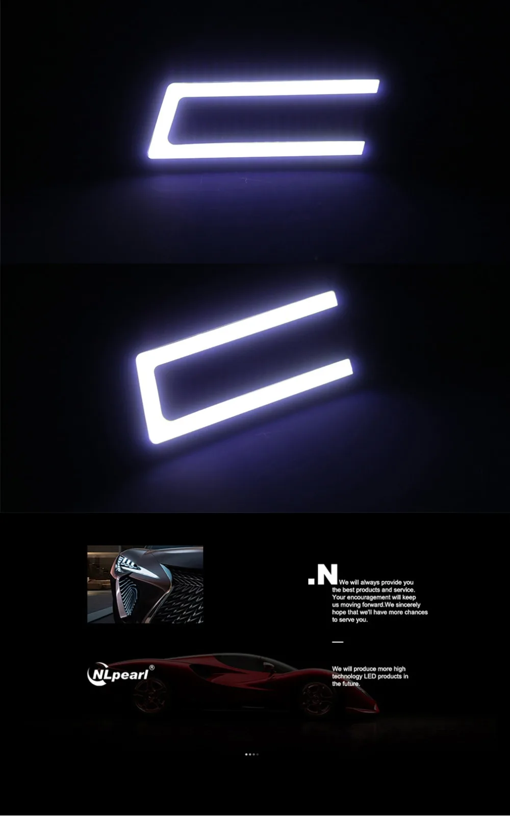 Nlpearl 2x комплект для освещения автомобиля DRL Led COB Автомобильные дневные ходовые огни водонепроницаемый 12 В для авто внешний ходовой свет Автомобильный Стайлинг