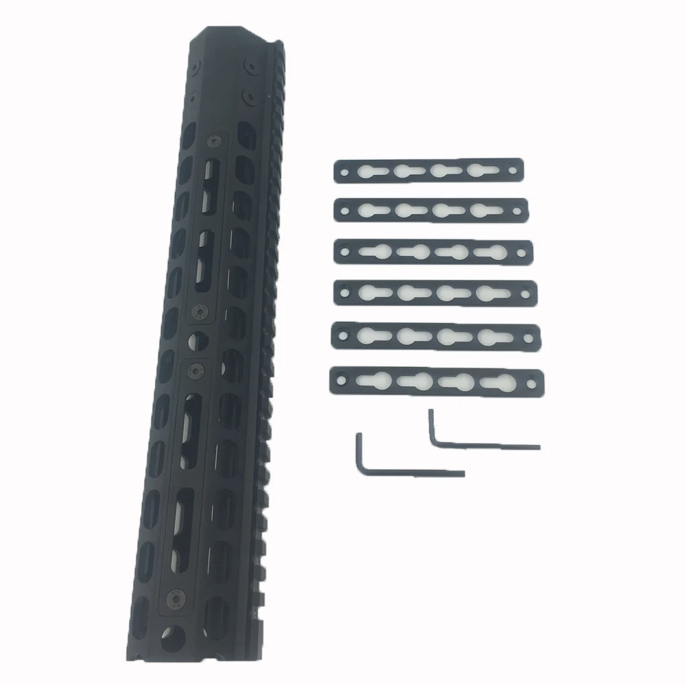 M-lok Tactical 12-inch Keymod Handguard and Replaces Handguard Picatinny Rail Mount+ Nuts Gun Accessories for Airsoft Hunting