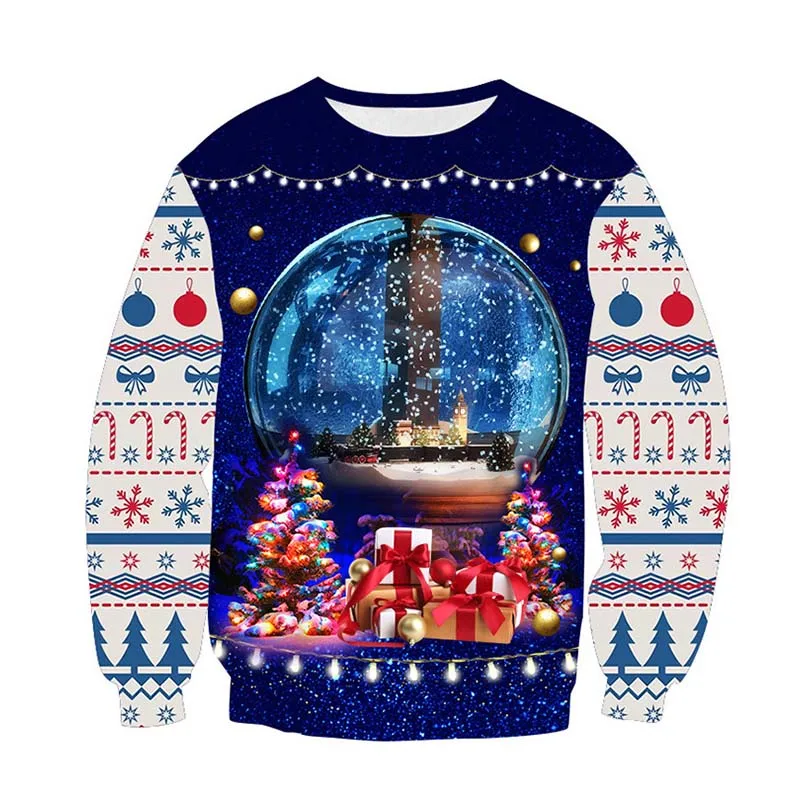 

Ugly christmas sweater Funny Xmas Pullover Funny Hoodie Sweatshirt Vacation Christmas men and Women Harajuku 3d sweater Cloths