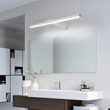 modern led bathroom mirror light washroom mirror lamps for home toilet dresser indoor sconce lighting black or white finished