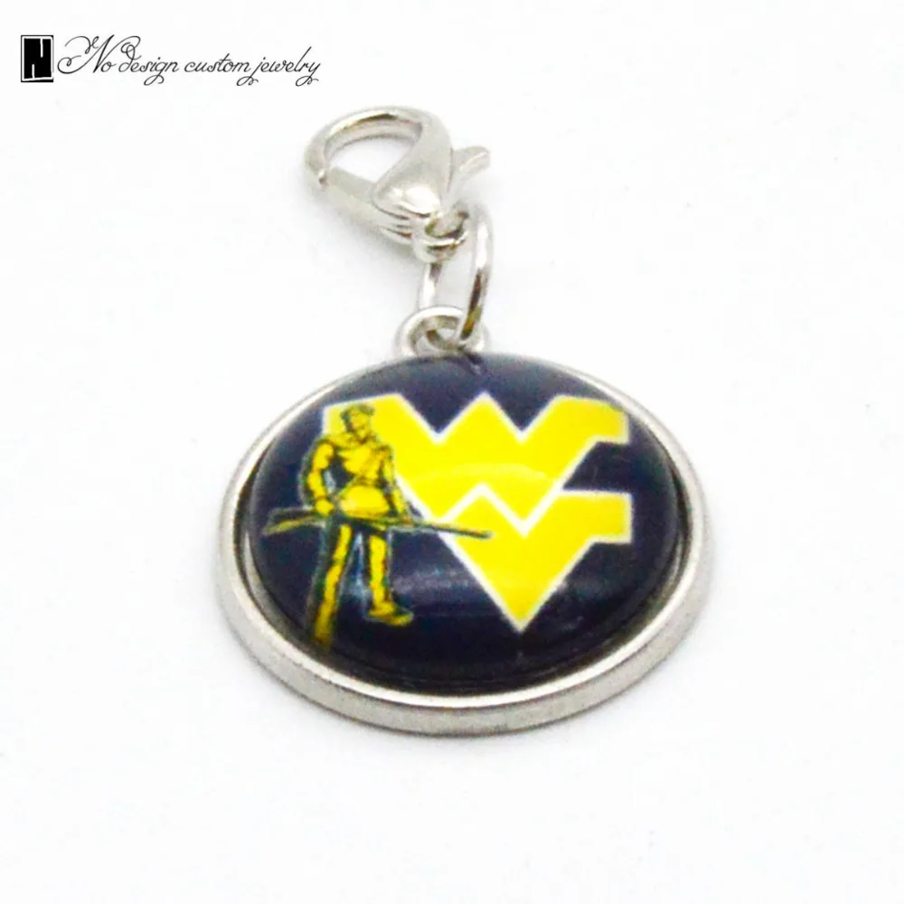 Модные украшения университет WEST VIRGINIA mountaineers NCAA медальон Подвеска для браслетов DIY Подвески Для женщин Подарки