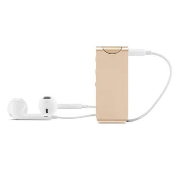 

16GB Champagne Gold 80 Metres Wireless Remote Recording Playback Voice Recorder with FM and Magnet