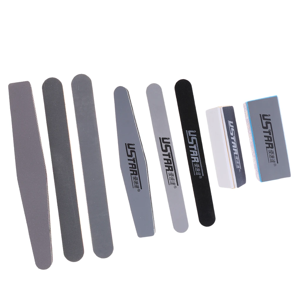 5-Shape Polishing Tool Model Craft Tool Kit Polish Sticks Bar Modelers Hobby