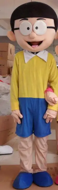 Высокое качество Doraemon мультяшный талисман костюм японская анимация робот кошка милый Персонаж Аниме Манга костюм талисмана взрослый костюм - Цвет: Nobita Nobi