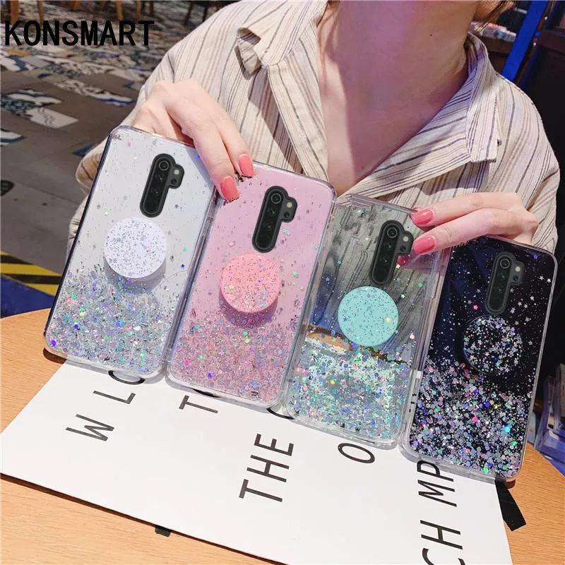 Чехол OPPO Reno 2F Блестящий Мягкий силиконовый чехол со сверкающими звездами и