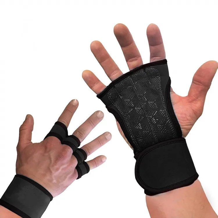 Amazon горячие продажи фитнес перчатки обмотки тяжелой атлетики анти-скольжение Bracer hu shou zhang Спорт на открытом воздухе перчатки для велоспорта