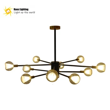 

Post Modern Metal Decorative Indoor Hotel Lobby Living Room Led Linear Chandelier Ceiling Light lustre pendente