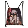 Anime Kaneki Ken Tokyo Ghoul Drawstring bag  Student Schoolbag Cool Mini Backpack Teenager Travel Bag Boys Girls Bookbag ► Photo 2/6