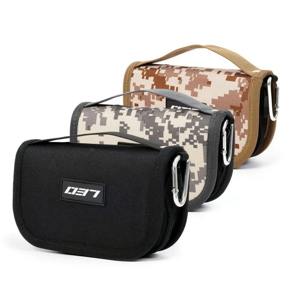 

Fishing Bag Waterproof Portable Nylon Sequins Fishing Lure Baits Hooks Tackle Storage Bag Case Organizer Container