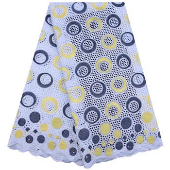 

Pure Cotton Swiss Voile Lace In Switzerland With Stones Dubai African Dry Lace Fabric High Quality Nigerian For Wedding Party 1741