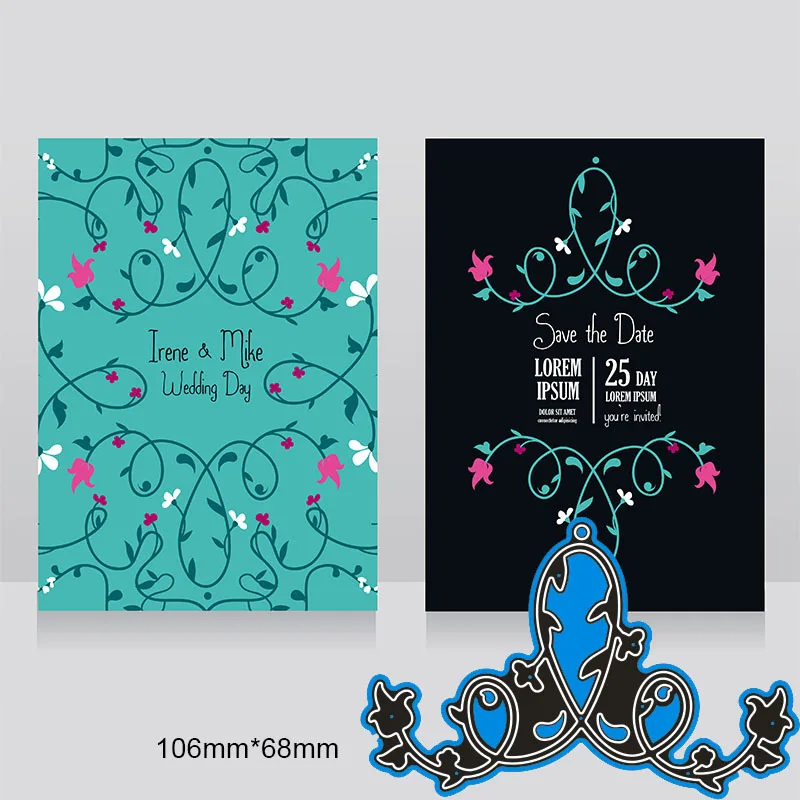 

Creative Metal Cutting Layering Die Mold Embossing Stencils DIY Scrapbook Paper Card Making Flower Lace Frame