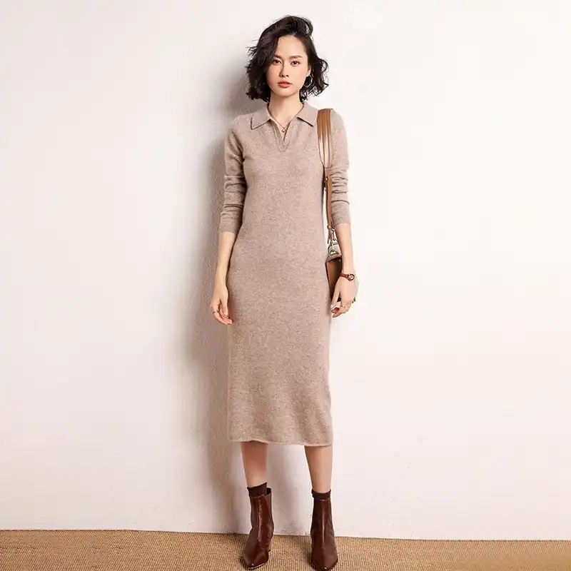 floor length sweater dress