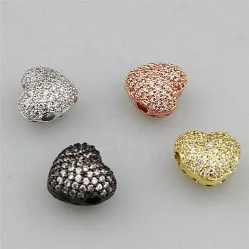 

10*10mm 10pcs/lot random mixed cz micro pave charm,fashion plating cz beads, diy cz bracelet/necklace/earring cheap accessories
