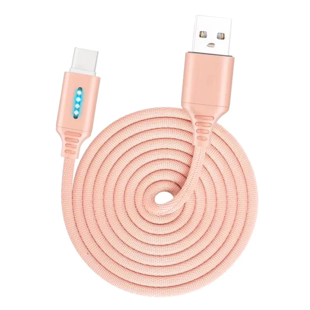 Интеллектуальный кабель для быстрой зарядки USB-USB с автоматическим отключением и быстрой зарядкой, нейлоновый кабель, умный кабель для зарядки телефона zz6