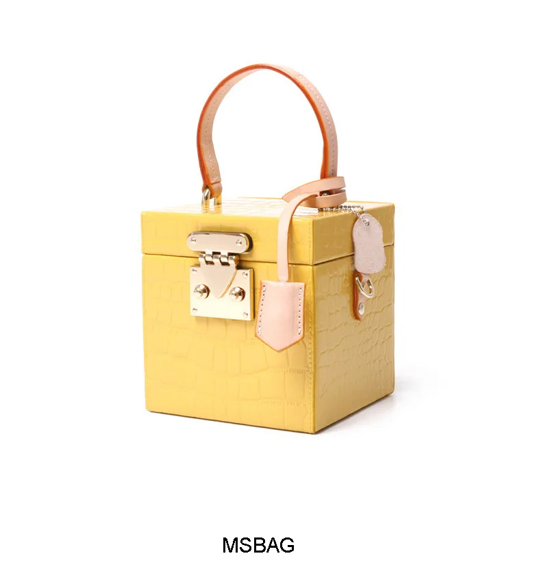 

Square Small Box Crocodile Bag Ladies Genuine Leather Designer Bags Fashion Ladies Luxury Bags 2020 Handbags Imitation Casual