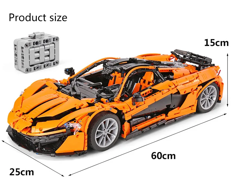 20087 DHL приложение Радиоуправляемая машина совместима с MOC-16915 McLaren P1 гоночный автомобиль набор строительных блоков приложение RC детские игрушки для детей