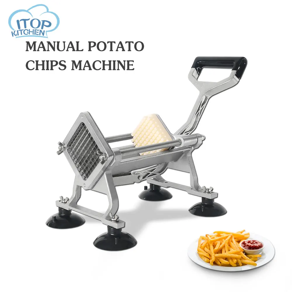 ITOP Stainless Steel Manual Cutting Fries Machine Of Various Sizes Cut